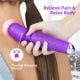 Back Massager 8 Powerful Speeds 20 Vibration Modes Neck Shoulder Back Body for Sport Recovery Muscle Aches Massage Tool