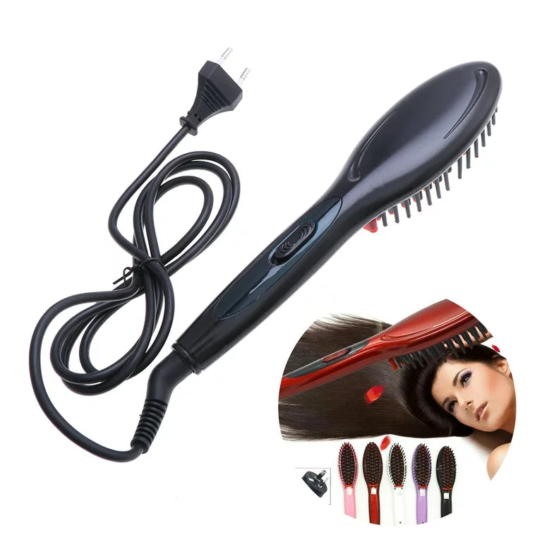 Electric Hair Straightening Brush Hair Straightener