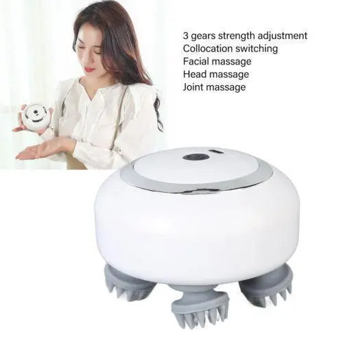 Electric Scalp Massager Silicone Head Scratcher